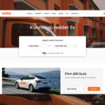 Desktop mockup av Learn sin nettside